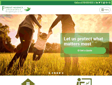 Tablet Screenshot of forestagency.com